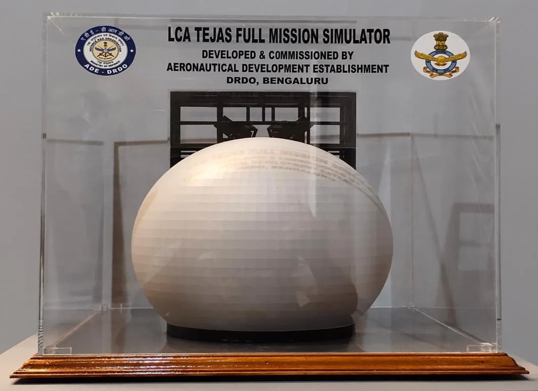 Full-mission flight simulator — dome & cockpit