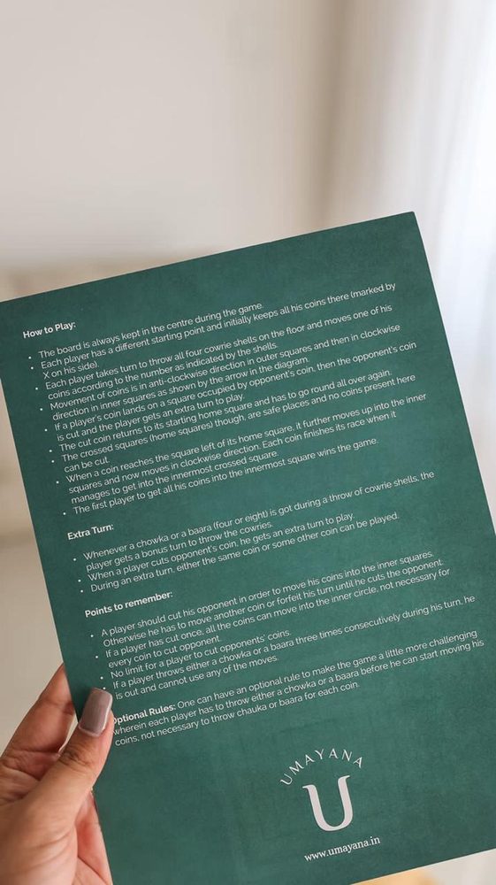 Chowka Bara — rulebook