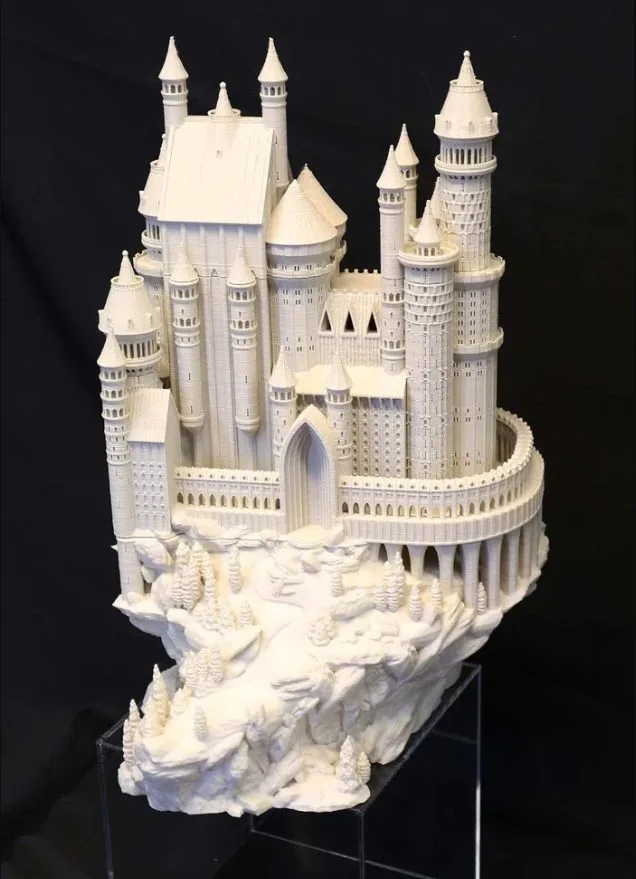 Detailed castle showpiece